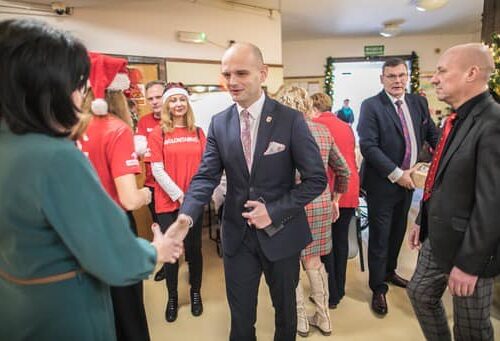 Starosta wita gości