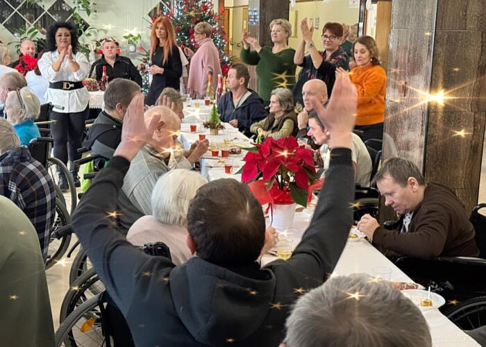 Mieszkańcy DPS witają nowy rok