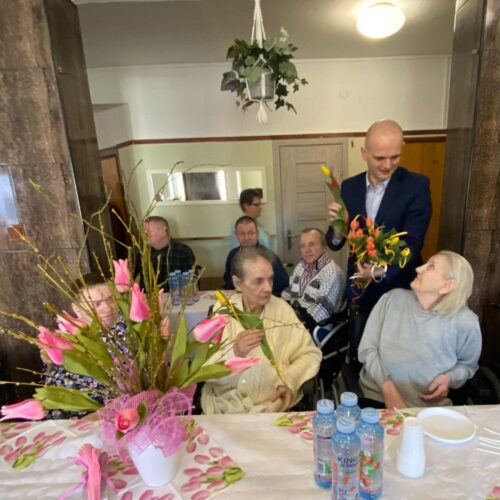 Rozmowa starosty i mieszkańców
